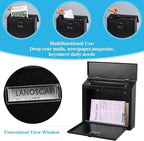 xydled Mail Boxes with Combination Lock, Locking Mailbox Wall Mounted, Security - Image 4
