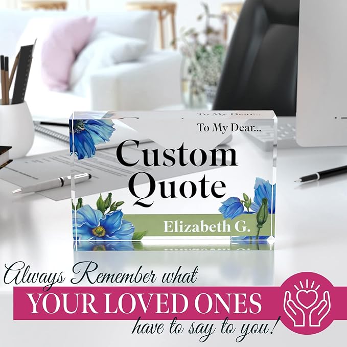 Custom Acrylic Sign Personalized, Custom Desk Name Plate, 18 Styles, - Image 5