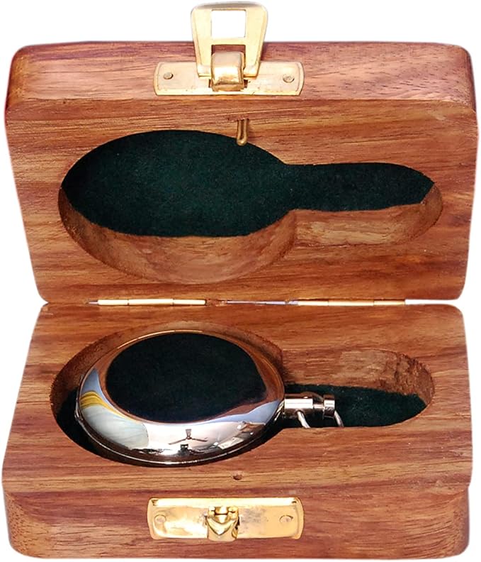 Bazross Brass Nautical Compass - Image 3