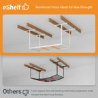 3x6ft overhead ceiling garage storage rack, 450lbs capacity, package contents