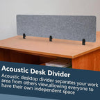 2pcs Privacy Panel, Standing Desk Divider 60"x16" Desktop Office Furniture - Image 2