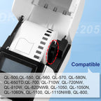 COLORTY Replace for Brother DK-2205 Continuous Printer Labels 2.4" x 100' | DK2205 DK Paper Tape Compatible with Brother QL-820NWB QL-800 QL-810W QL-600 QL-1100nwb Label Printers (12 Rolls + 1 Fram)