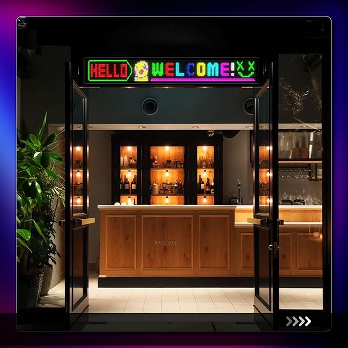 Large Programmable LED Sign, P5 Resolution Indoor Store LED Sign, - Image 4
