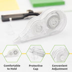 JEFURE 24 Pcs Transparent Correction Tape, 236 Inch Tear-Resistant Bulk - Image 3