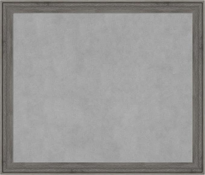 Amanti Art Grey Framed Magnetic Board 23x27 Medium Vision Board by AmantiArt