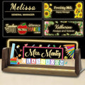 Personalized Light Up Acrylic Desk Name Plate Custom LED Name Plate by WBgjsnklbnl