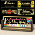Personalized Light Up Acrylic Desk Name Plate Custom LED Name Plate by WBgjsnklbnl