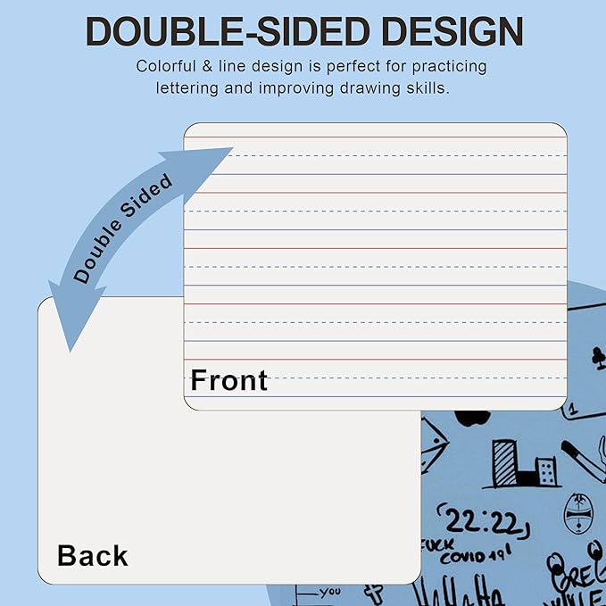 24 Pack Dry Erase Boards, Education Teacher Classroom, Mini Portable Learning - Image 2