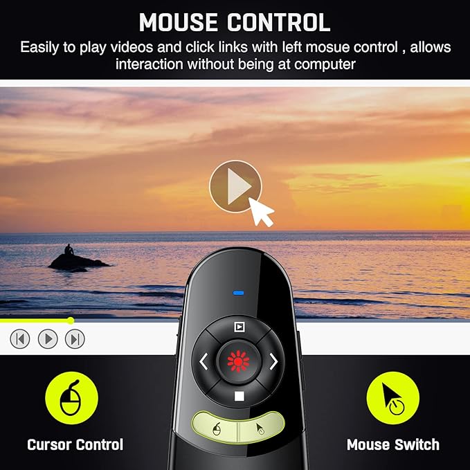 2 in 1 USB Type C Presentation Clicker Air Mouse - Image 4