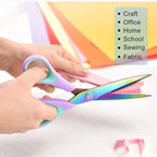 Zicolu Craft Scissors Set of 3 pack, Sharp Rainbow Titanium Coating All Purpose - Image 2