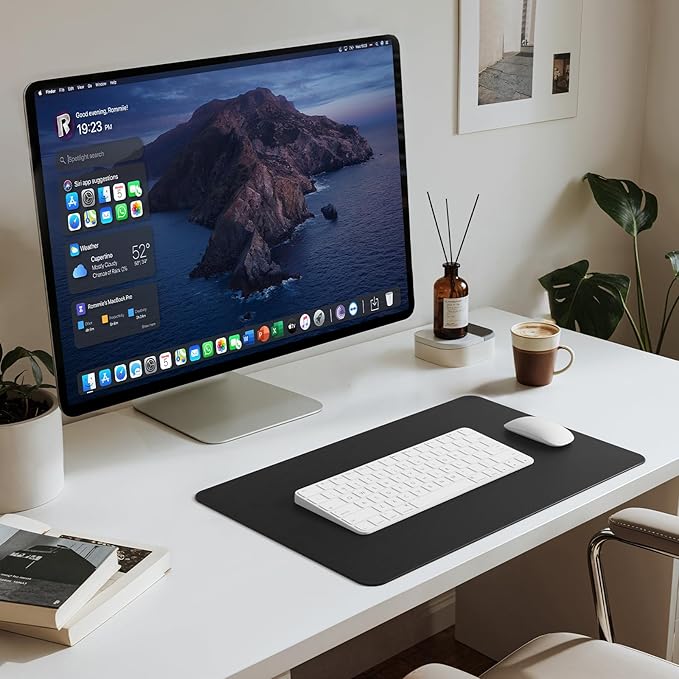 Jotsome Leather Desk Pad Mat, Non-Slip Desk Blotter Pad - Image 4
