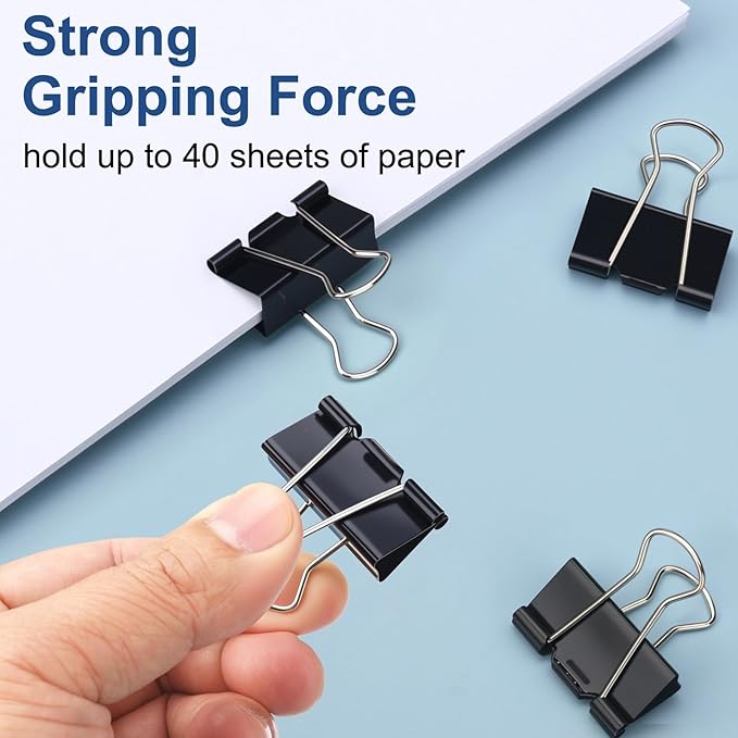 132 Pack Small Binder Clips 0.75 Inch - Image 3