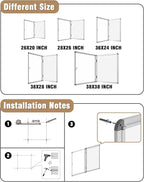 Mifuro 38"x38" Enclosed Bulletin Board, Lockable Weather-Resistant Aluminum - Image 4