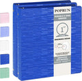 POPRUN 3 Ring Binder 1 Inch, Holds 175 Sheets of 8.5 x 11 Paper, Extra Durable by POPRUN