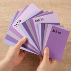50 Sheets Small Colored Cardstock Paper 5 Colors Blank Flash Cards, 250 GSM - Image 2