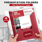 Teling 48 Pcs Clear Front Report Covers - Image 2