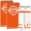 gisgfim 3 Pcs Fitness Journal for Men Women Workout Lifting Log Book Planner by gisgfim
