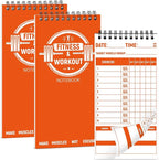 gisgfim 3 Pcs Fitness Journal for Men Women Workout Lifting Log Book Planner by gisgfim