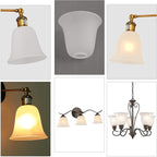 Eumyviv 4 Pack Bell Shaped Frosted Glass Lamp Shade Replacement - Image 4