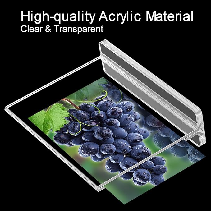 BlueValley Clear Plastic Flyer Sign Holder 8.5 x 11 Standing, Double Sided - Image 4