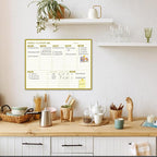 Gold Weekly Dry Erase Board for Wall, Small Magnetic Dry Erase Weekly Calendar - Image 7