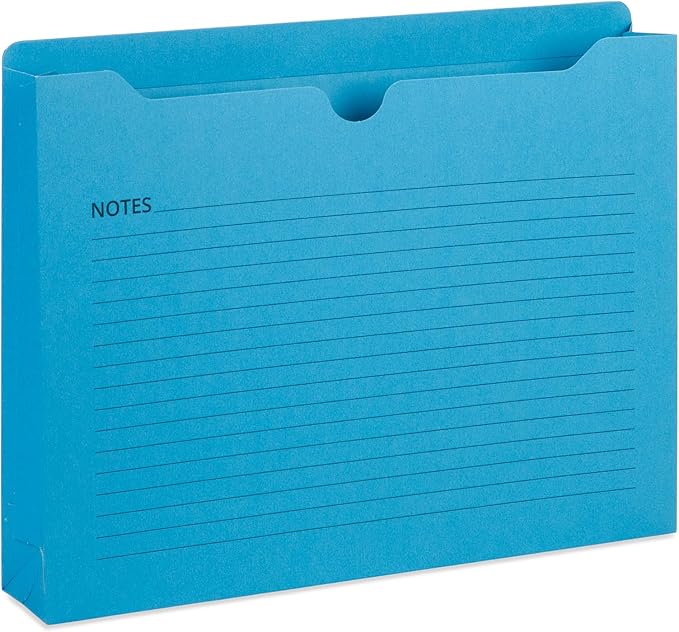 Blue Summit File Jackets Letter Size 2 Inch Expansion, Lined Folders - Image 6