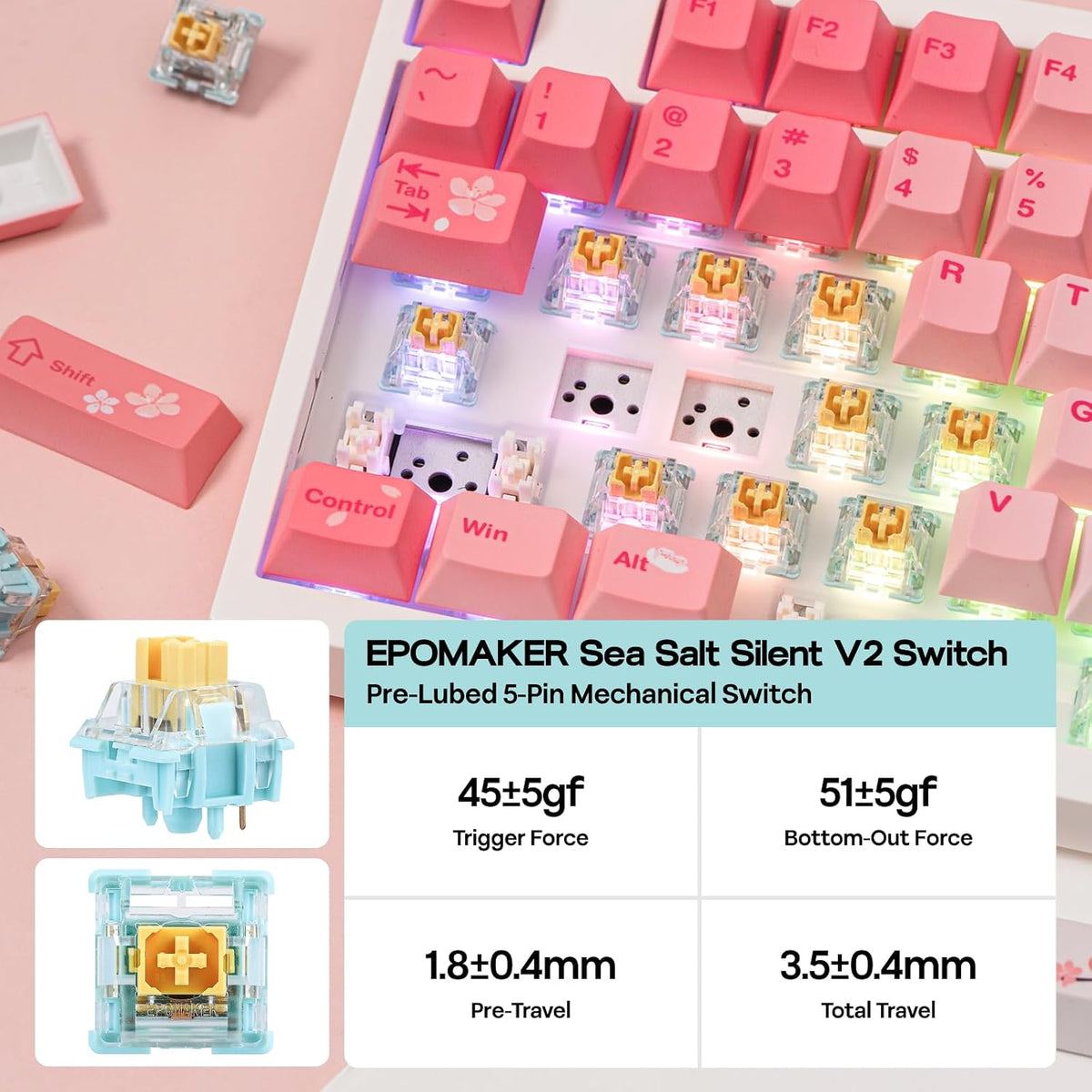 EPOMAKER QK108 Full Size Mechanical Keyboard with Screen & Knob, 8000mAh