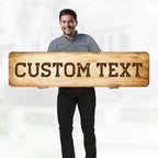 Custom Sign, Custom Street Sign, 11 Font Colors, 13 Font Styles, 4 Hole Options - Image 2