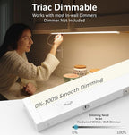 Leetdud LED Under Cabinet Lighting Hardwired or Plug in, 12 Inch 6W, Dimmable 5 - Image 2