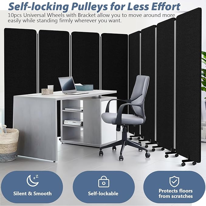Acoustic Room Divider Privacy Panel - Image 2