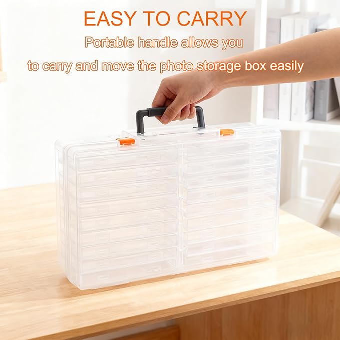 Photo Storage Box 5 x 7 Inches, 18 Inner Extra Large Photo Boxes - Image 7