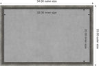 Amanti Art Grey Framed Magnetic Board 22x34 Large Vision Board - Image 3