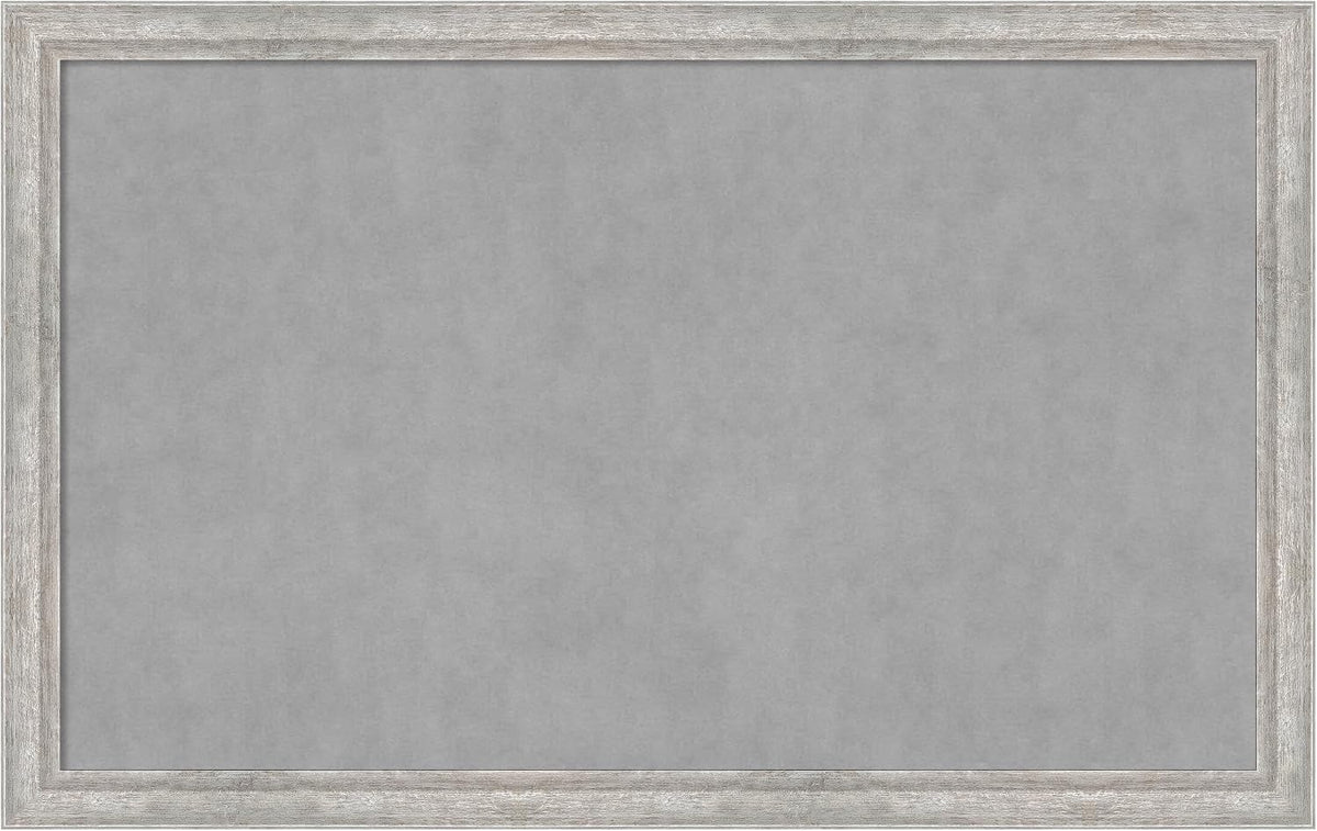 Amanti Art Silver Framed Magnetic Board 27x43 Large Vision Board