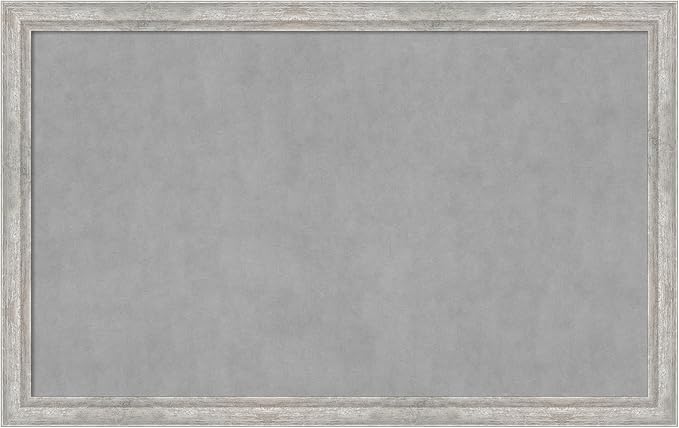 Amanti Art Silver Framed Magnetic Board 27x43 Large Vision Board by AmantiArt