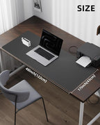 Leather Desk Pad Protector- 48" x 17" Office Desk Mat, Non-Slip PU Leather - Image 5