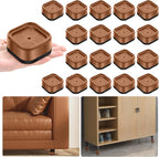 shouwuhho 18 Pack Furniture Risers Adjustable Bed Risers Heavy Duty Lifts by EnjoyLifeEnjoyHappiness