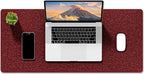 Auhoahsil Felt Desk Mat, Minimalist Large Mouse Pad XL 31.5 x 11.8 in, Desk Matt by Auhoahsil