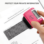 Miseyo Wide Identity Theft Protection Roller Stamp Set - Image 4