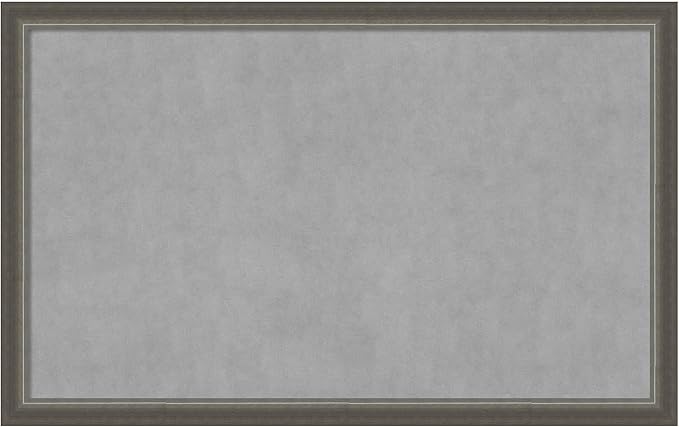 Amanti Art Silver Framed Magnetic Board 27x43 Large Vision Board by AmantiArt