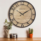 Presentime & Co 21" Farmhouse Series Wall Clock, Cottage Style, Vintage Design - Image 2