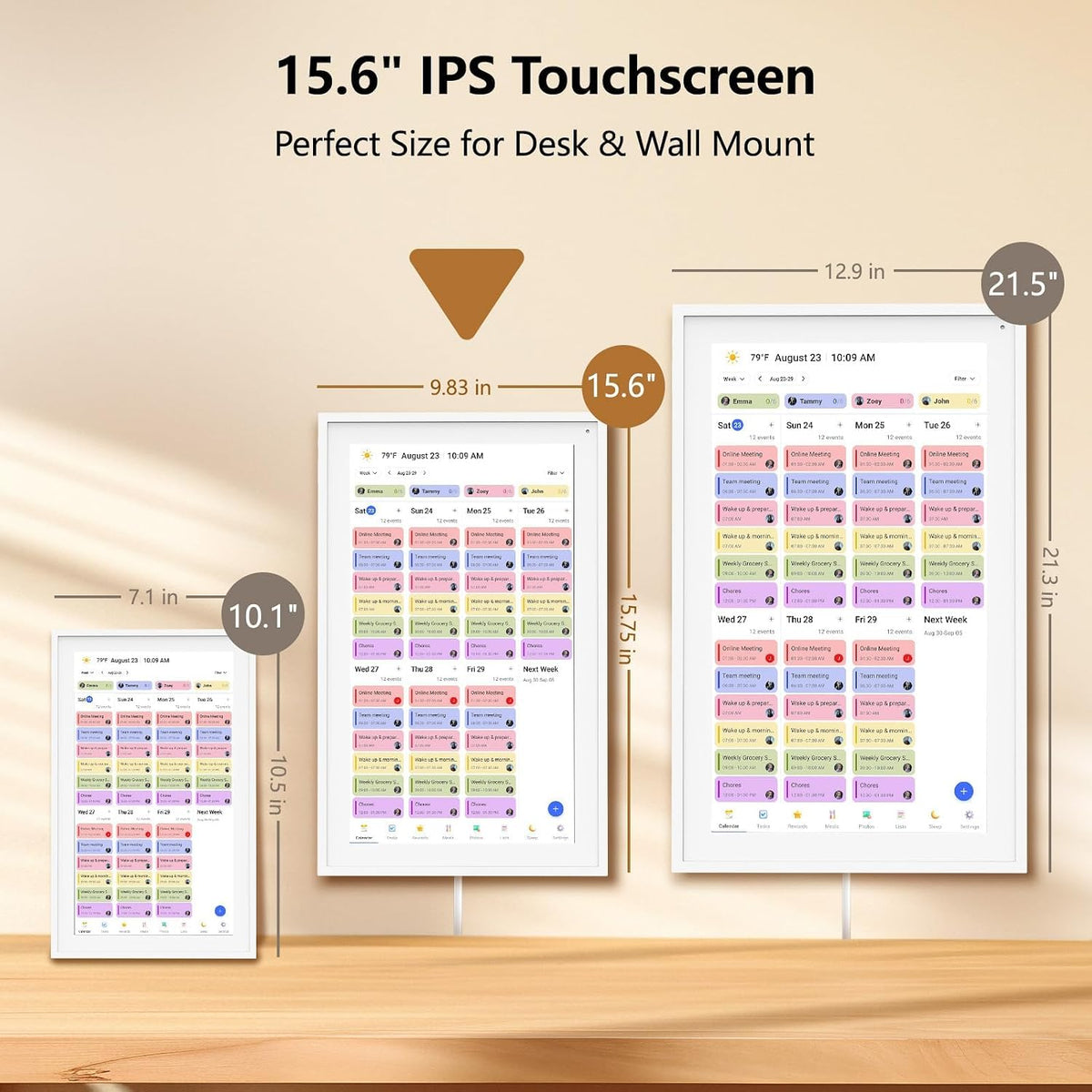 15.6" Digital Calendar Family Electronic Calendar & Chore Chart,Wall...