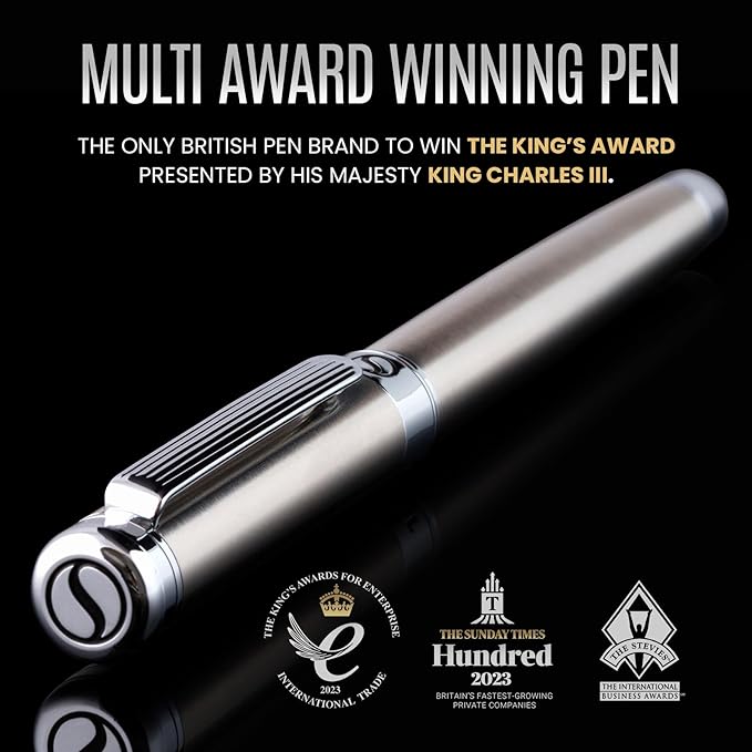 Scriveiner Stainless Steel Fountain Pen - Image 2