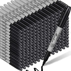 Thenshop 500 Pack Black Permanent Markers Bulk