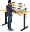 SANODESK Electric Standing Desk 55 x 28 Inches Whole-Piece Desktop Height