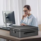 ENGPOW Fireproof Document Box, Hard Case File Box - Image 5