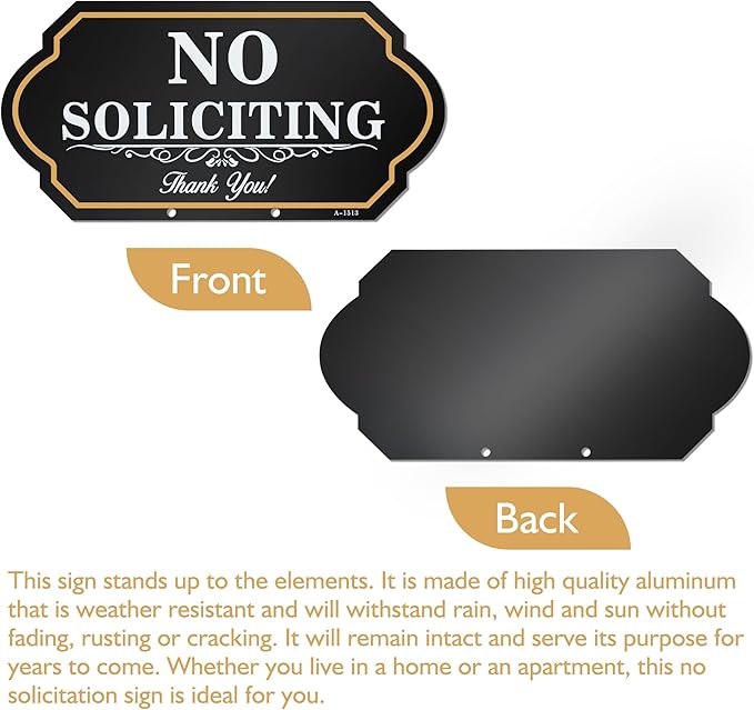 No Soliciting Sign for House - Image 7
