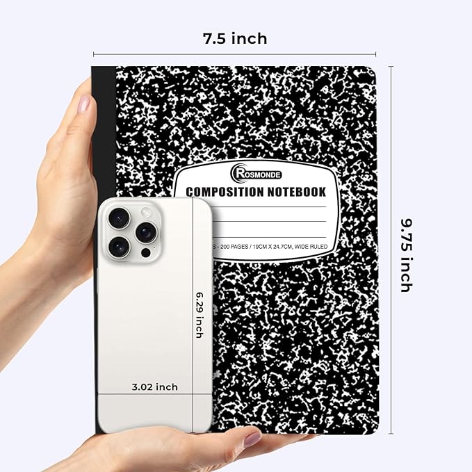 Rosmonde 5000 Pack Composition Notebooks Bulk, Wide Ruled, Jumbo Pallet of - Image 3