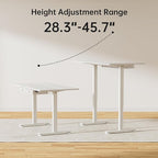 Agilestic Standing Desk with 2 Drawers, Adjustable Height Electric Desk with - Image 4