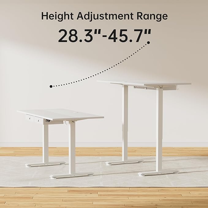 Agilestic Standing Desk with 2 Drawers, Adjustable Height Electric Desk with - Image 4