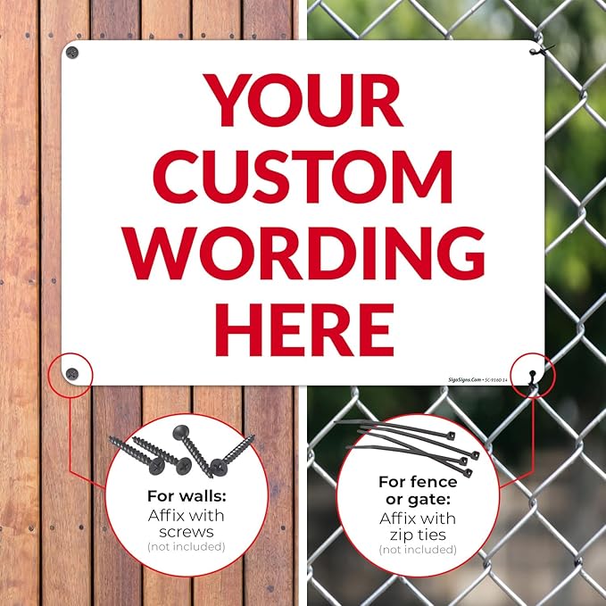 Custom Sign, Personalized Metal Signs, Customize - Image 4